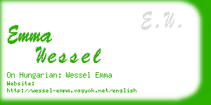 emma wessel business card